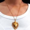 ✨ Collar Sagrado Corazón en Acero Inoxidable con Baño de Oro 18K – Ana María Mexico