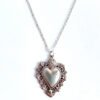 💎 Collar Sagrado Corazón en Acero Inoxidable Baño de Plata – Ana María Mexico