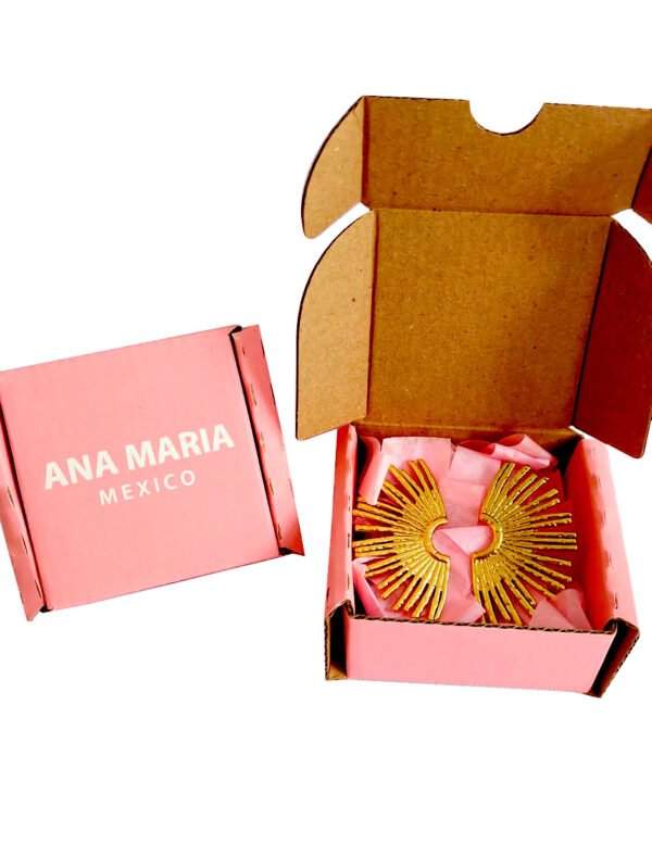 ✨ Aretes Diosa Azteca — Acero Inoxidable con Baño de Oro de 18k