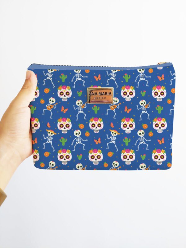 Lapicera o Cosmetiquera Calaveras Día de Muertos