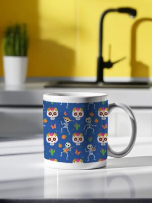 Taza Calaveras Día de Muertos