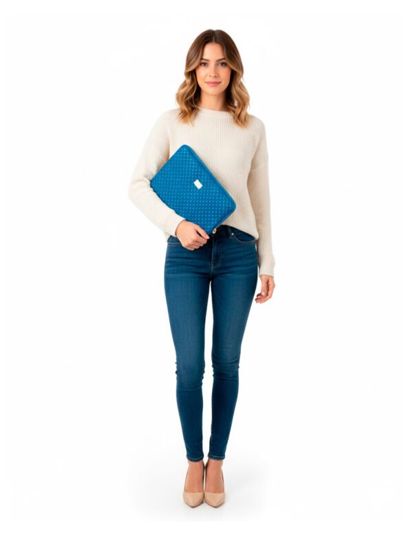 Funda Laptop Azul Glam – Protección con estilo y diseño mexicano