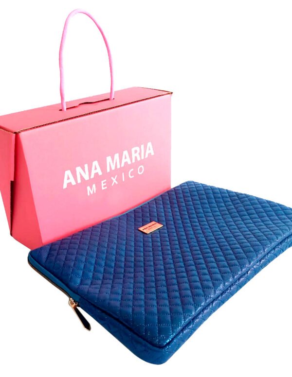 Funda Laptop Azul Glam – Protección con estilo y diseño mexicano