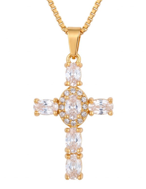 💎 Collar de Cruz con Zirconias