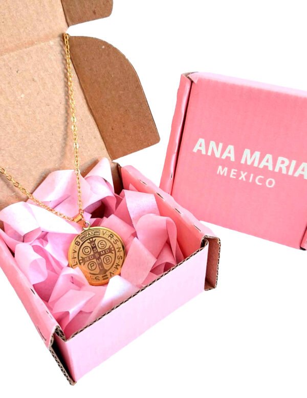 Collar de San Benito en Acero Inoxidable