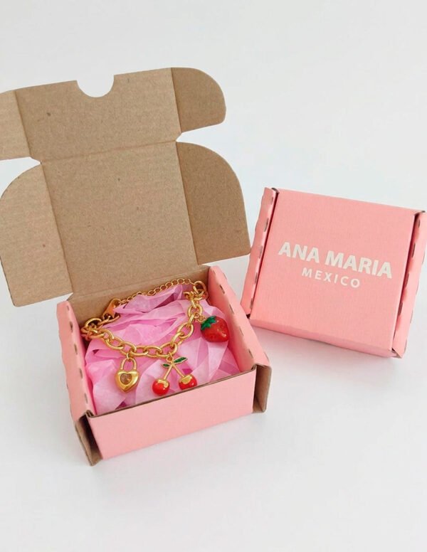 S96190668_4 🍒 Pulsera de Cereza, Fresa y Corazón