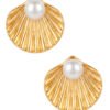 Aretes de Concha con Perla