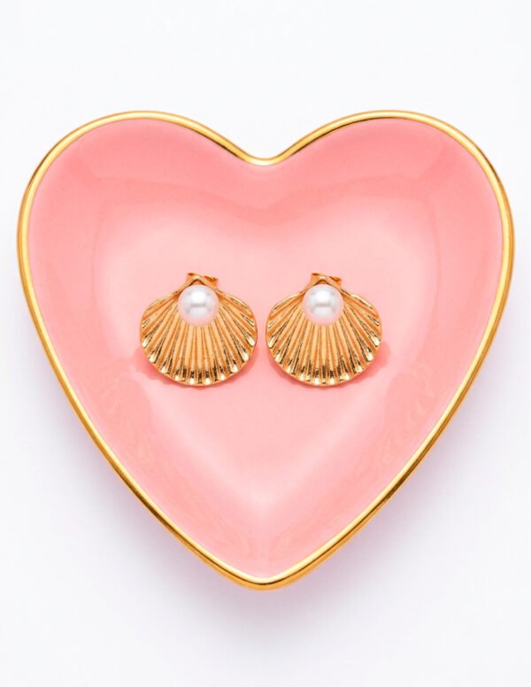 Aretes de Concha con Perla