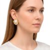 Aretes de Perla en Acero Inoxidable