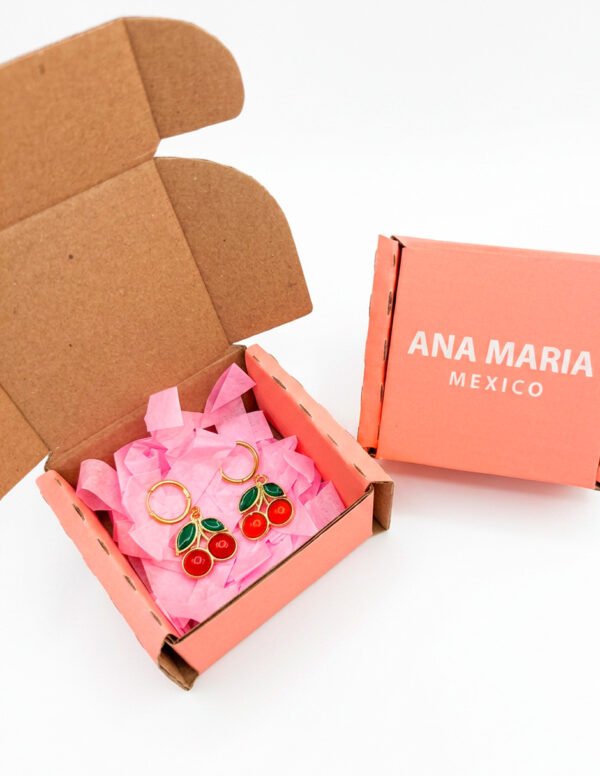 Aretes de Cereza 4 Aretes de Cerezas