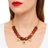 Collar de Corazón Ambar