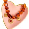 Collar de Corazón Ambar