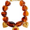 Pulsera de Corazón Ambar