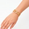 Pulsera de Corazones Dorada