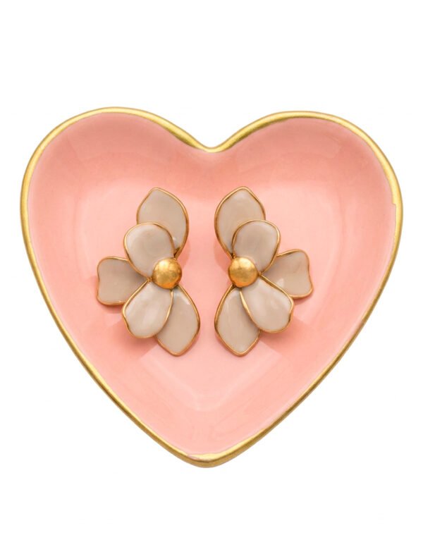 Aretes Flor Blanca 3 Aretes Flor Blanca
