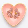 Aretes Flor Rosa 3 Aretes Flor Rosa
