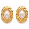 Aretes Perlas Aretes de Perla Ovalados