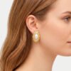 Aretes Perlas 2b Aretes de Perla Ovalados