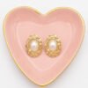 Aretes Perlas 3 Aretes de Perla Ovalados