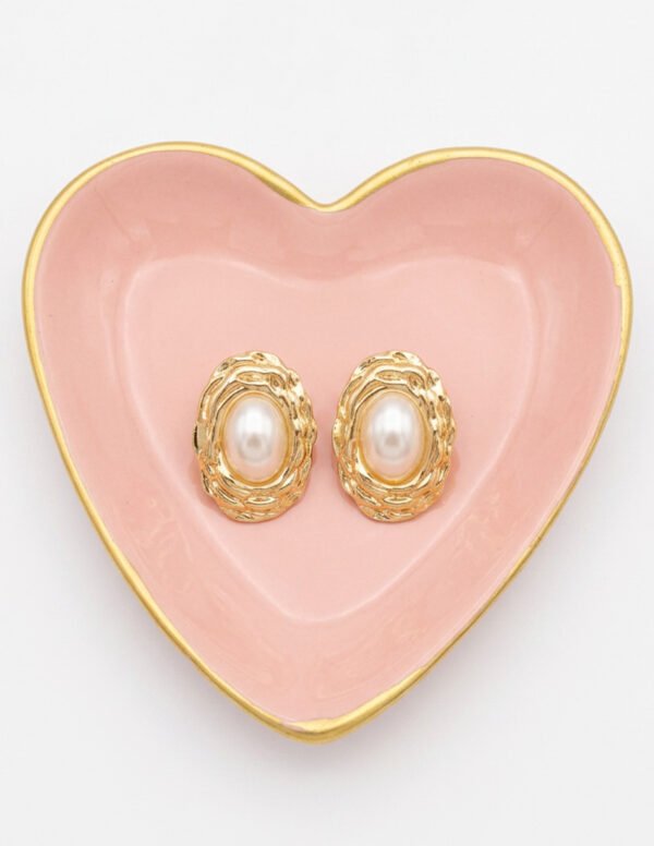 Aretes Perlas 3 Aretes de Perla Ovalados