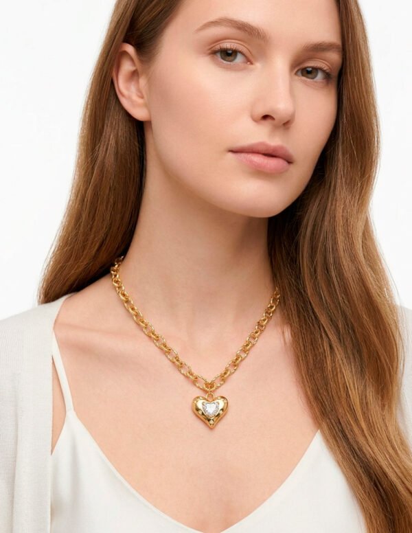 Collar Corazon Dorado 2 Collar de Corazon Dorado