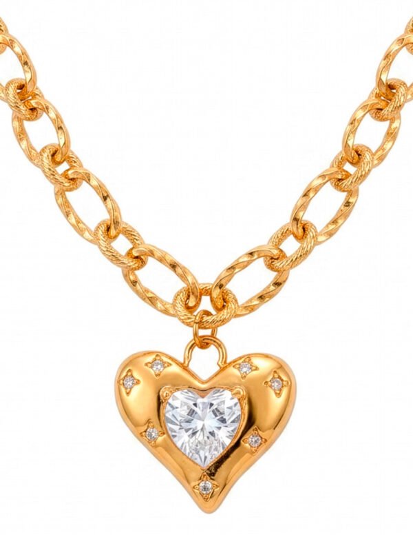 Collar Corazon Dorado Collar de Corazon Dorado
