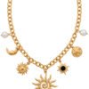 Collar Sol Dorado Collar Sol, Luna y Estrella