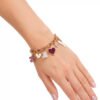 Pulsera de Corazon Morada