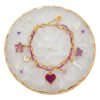 Pulsera de Corazon Morada
