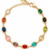 Pulsera con Gemas de Colores