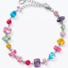 Pulsera Cristales Zirconias de Colores Pulsera de Zirconias de Colores en Acero Inoxidable