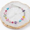Pulsera Cristales Zirconias de Colores 3 Pulsera de Zirconias de Colores en Acero Inoxidable