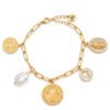 Pulsera San Benito, Virgen de Guadalupe y Cruz Blanca