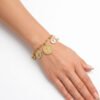 Pulsera San Benito, Virgen de Guadalupe y Cruz Blanca